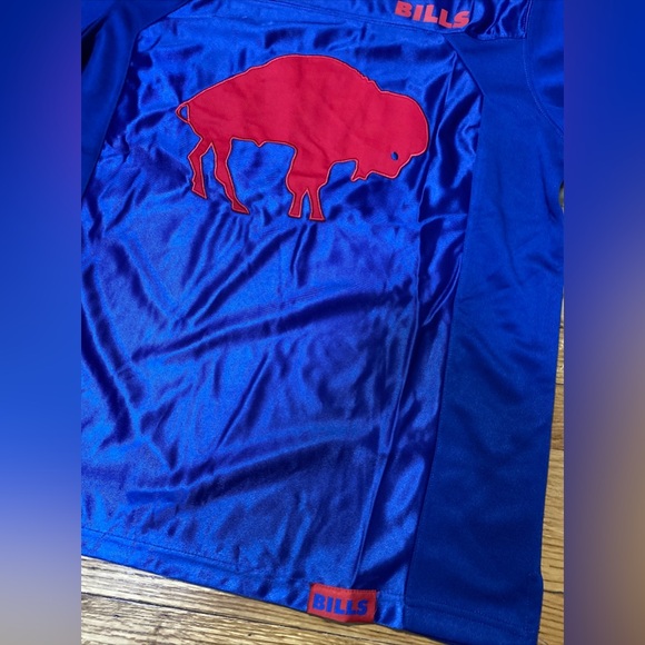 NFL Vintage Marks Team Apparel Jersey adult Buffalo Bills Men’s Sz New! Blue - Picture 5 of 6
